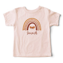 Süßer Boho-Regenbogen-Monogramm-Name Baby Mädchen