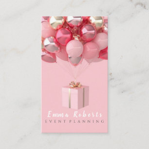 Süßer Bokeh- und Roségold-Pailletten-Eventplaner Visitenkarte