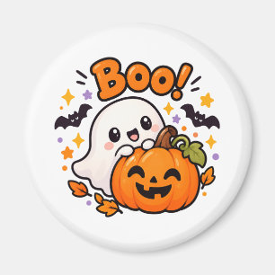 Süßer Boo-Geist-Kürbis-Halloween-Magnet Magnet