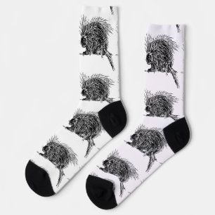 Süßer borstiger Igel Donnerbucht Socken