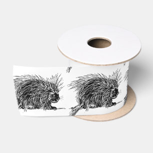 Süßer borstiger Igel Thunder_Cove Satinband