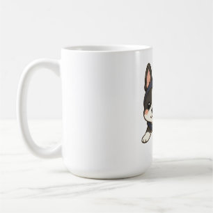 Süßer Boston Terrier Ninja Japanischer Hund Kaffeetasse