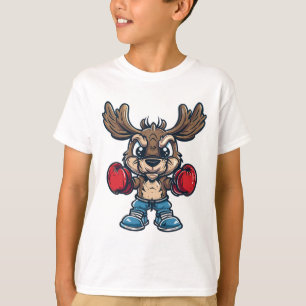 Süßer Boxender Elch  T-Shirt