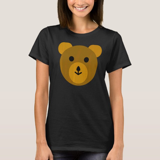 Süßer Brauner Bär Teddybär T-Shirt (Vorderseite)