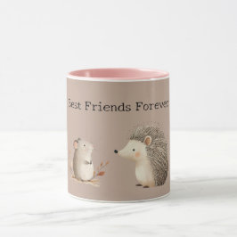 Süßer Brauner Creme Igel Maus Schätzung Tasse