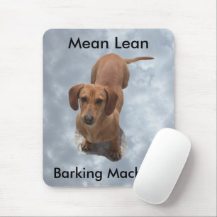 Süßer Brauner Dachshund Bellt Maschine Mousepad