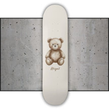 Süßer brauner Teddybär und Name