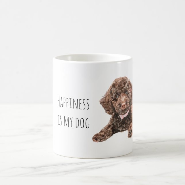 Süßer brauner Welpe Kaffeetasse (Mittel)