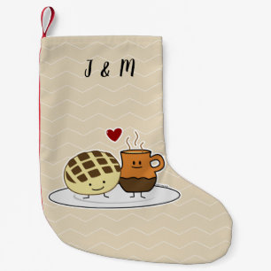 Süßer Brot-heiße Schokoladen-Pan dulce Mexikane Kleiner Weihnachtsstrumpf