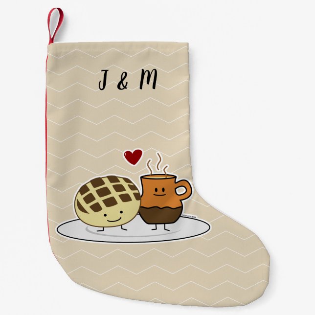 Süßer Brot-heiße Schokoladen-Pan dulce Mexikaner Kleiner Weihnachtsstrumpf (Vorderseite)