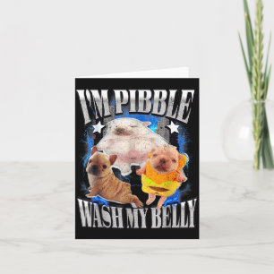 Süßer Bulldogge Meme Lustig Ich bin Bble Wasche Me Karte