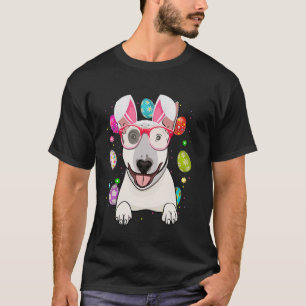 Süßer Bunny Bull Terrier Hundegesicht Ostereier Os T-Shirt