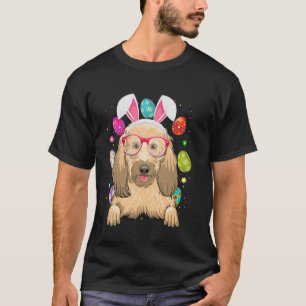 Süßer Bunny Goldendoodle Hunde Gesicht Ostern Eier T-Shirt