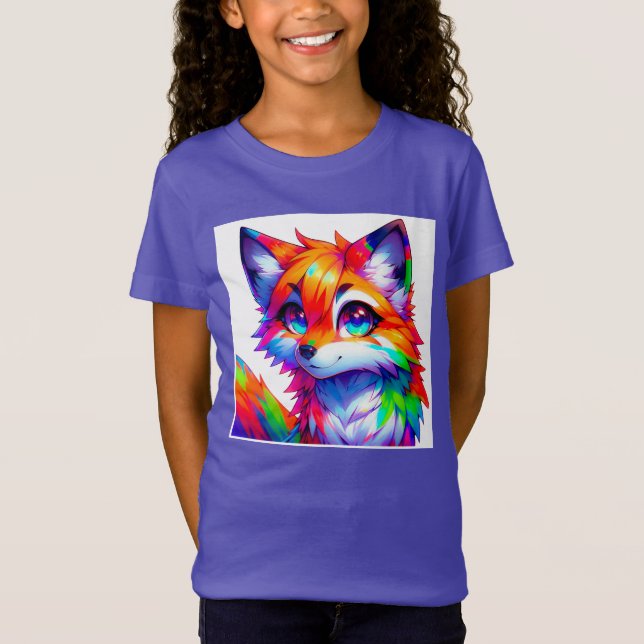 Süßer bunter Fuchs  T-Shirt (Vorderseite)