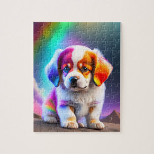 Süßer Bunter Süßer Babyhund
