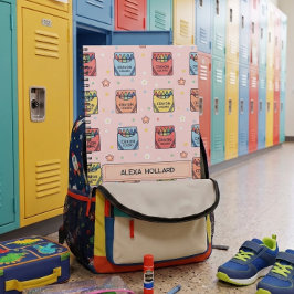 Süßer Buntstift Zurück zur Schule Notizbuch Muster Notizblock