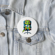 Süßer Bürodrache Pin | Lustiges Cartoon-Abzeichen