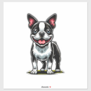 Süßer Bustie-Hund Aufkleber