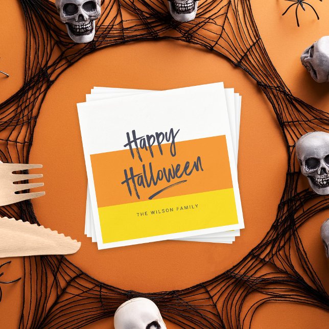 Süßer Candy Corn Frohes Halloween Serviette (Von Creator hochgeladen)