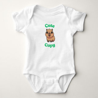 Süßer Capybara-Baby-Body | Lustiges Tier für Klein Baby Strampler