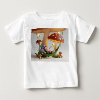 Süßer Cartoon-Affe, der in einem magischen Pilz sc Baby T-shirt
