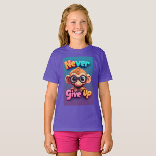 Süßer Cartoon-Affe mit Brille T-Shirt