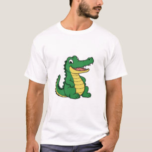 Süßer Cartoon-Alligator Lustiger Später Alligator T-Shirt
