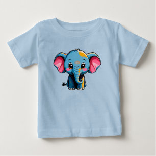 Süßer Cartoon-Baby-Elefant Baby T-shirt