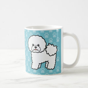 Süßer Cartoon Bichon Frise Hund Kaffeetasse