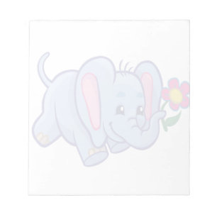 Süßer Cartoon-Elefant Notizblock