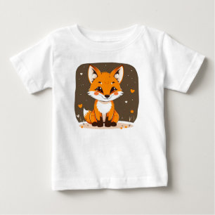 Süßer Cartoon-Fuchs Baby T-shirt