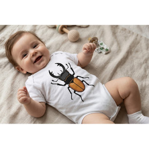 Süßer Cartoon-Hirschkäfer-Baby-Body Baby Strampler