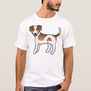 Süßer Cartoon-Hund der braunen Dänisch-Schwedische T-Shirt