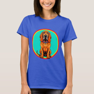 Süßer Cartoon-Hund mit Halsband T-Shirt