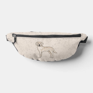 Süßer Cartoon-Labrador Retriever in Cremefarbe Bauchtasche
