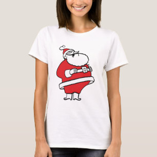 Süßer Cartoon lustiger Weihnachtsmann lachend Ho H T-Shirt