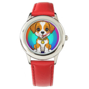 Süßer Cartoon-Welpe Armbanduhr