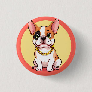 Süßer Cartoon-Welpe Button