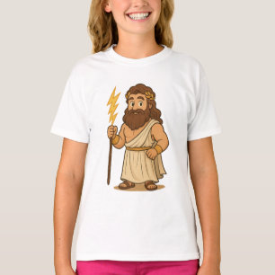 Süßer Cartoon-Zeus – Griechische Mythologie Gott d T-Shirt
