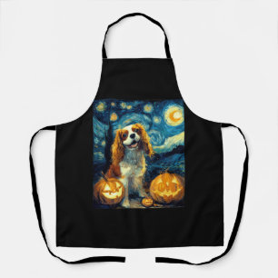 Süßer Cavalier King Charles Spaniel Hund Halloween Schürze
