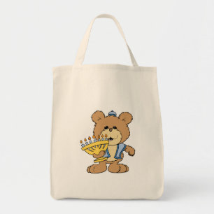 süßer Chanukka Hanukkah-Menora-Teddybär Tragetasche