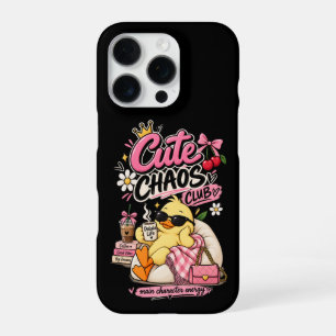 Süßer Chaos Club Enten-Ästhetik-Handyhülle iPhone 16 Pro Hülle
