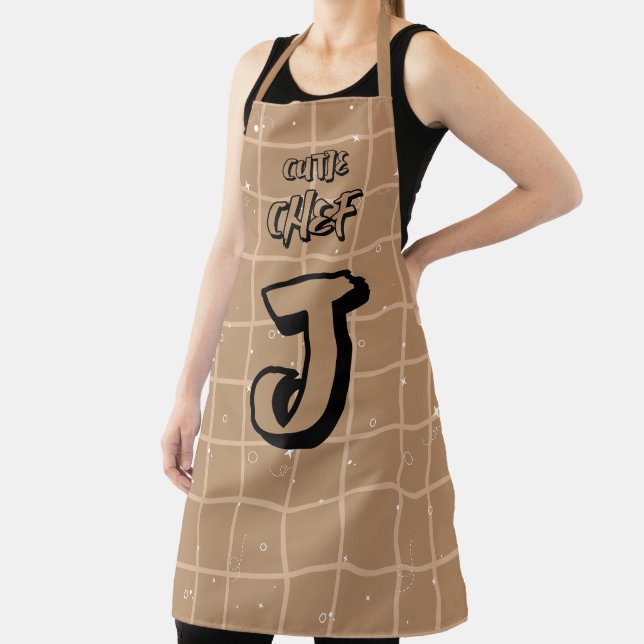 Süßer Chef Brown Gingham Schürze (InSitu)