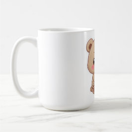 Süßer Chibi-Bär mit Herz Kaffeetasse