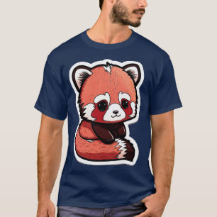 Süßer Chibi-Roter Panda 2 T-Shirt