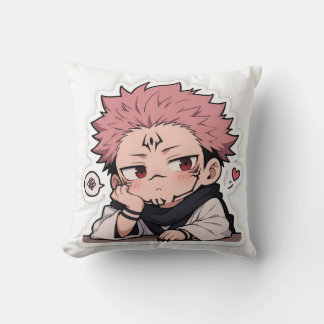 Süßer Chibi-Schmollender-König-Aufkleber - Kawaii Kissen