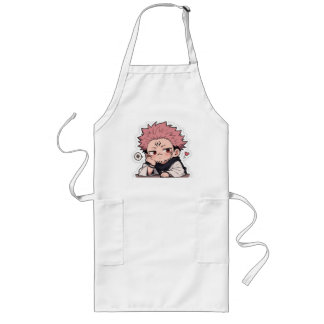 Süßer Chibi-Schmollender-König-Aufkleber - Kawaii Lange Schürze