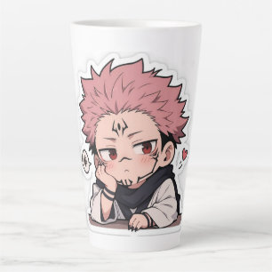 Süßer Chibi-Schmollender-König-Aufkleber - Kawaii Milchtasse