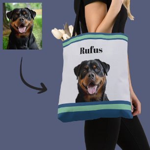 🐾Süßer Chic personalisiertes Hund Haustier Foto G Tasche