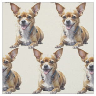Süßer Chihuahua Hund Haustier Hunde Liebhaber Kuns Stoff